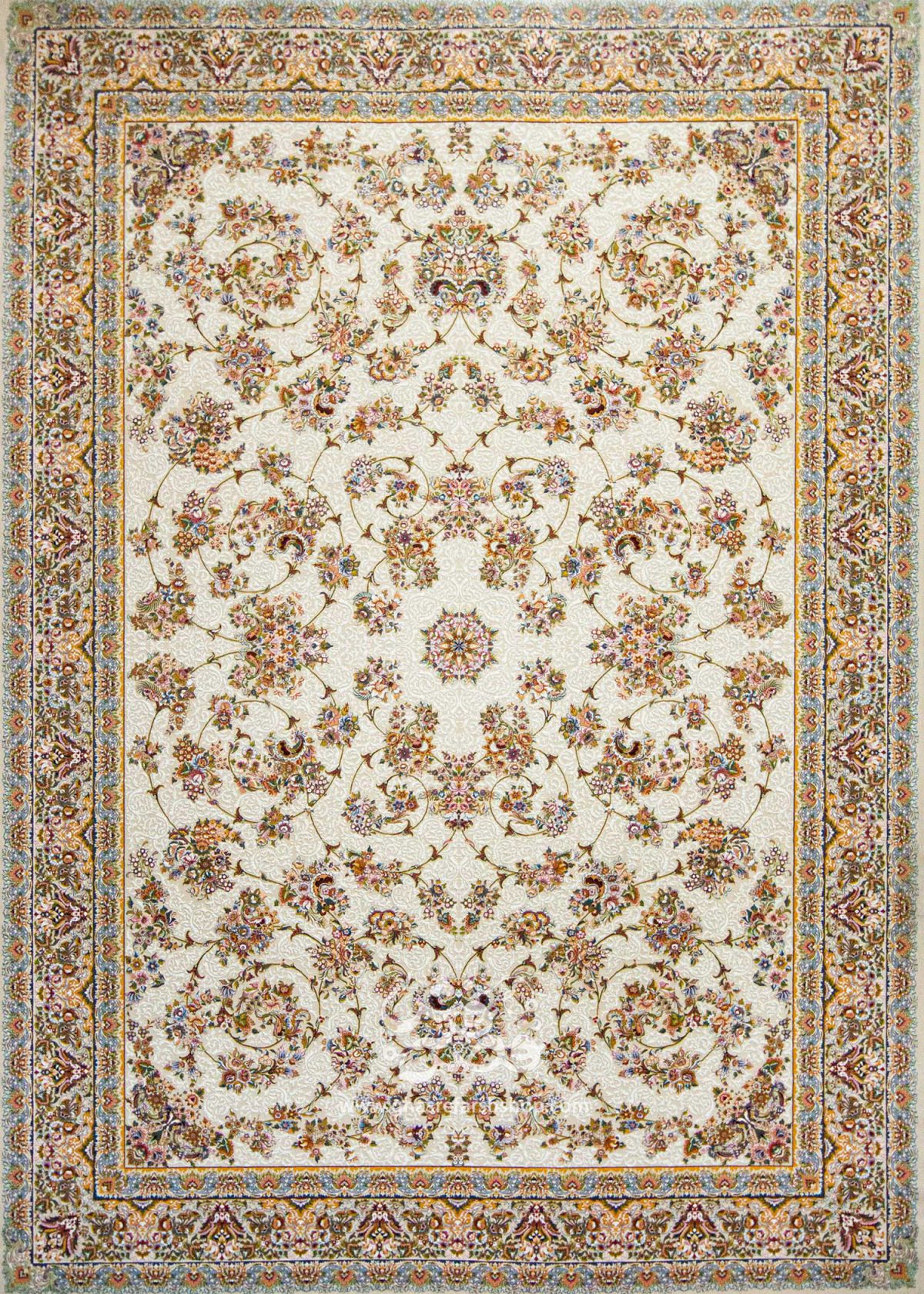 فرش ماشینی طرح زنبق کد 1213