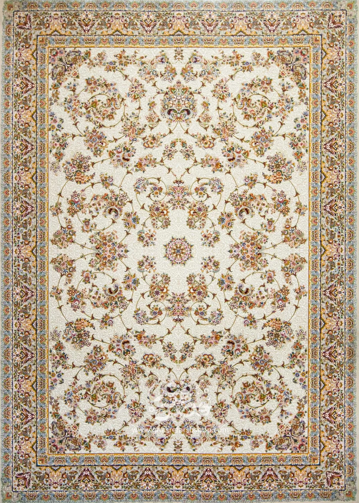 فرش ماشینی طرح زنبق کد 1213