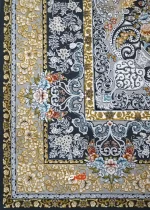 نمای نزدیک فرش ماشینی پروا دلفینی کد 1237
