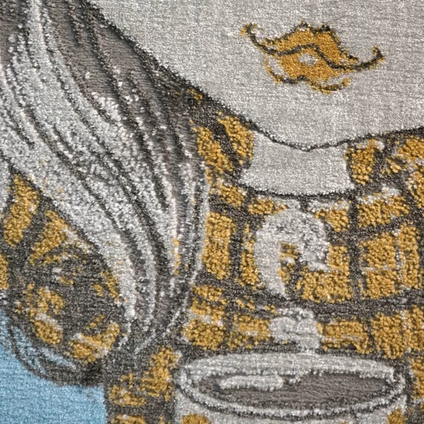 نمای نزدیک فرش کودک دختر پاییزی کد 1231