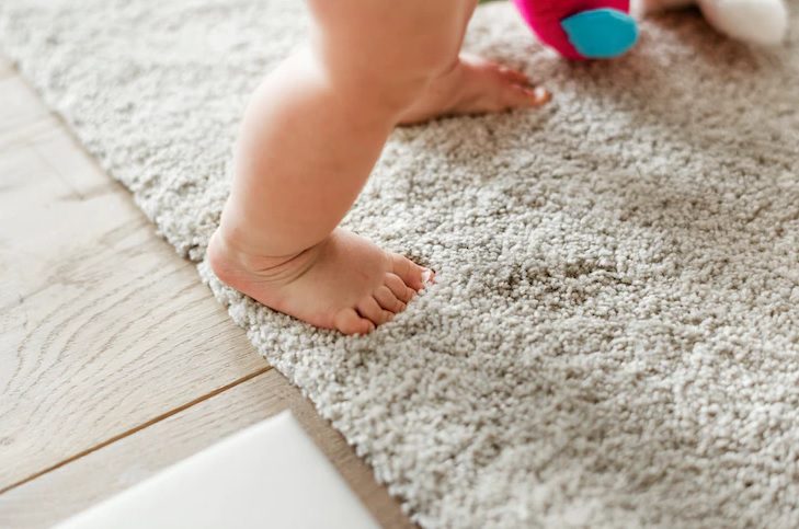 شانه و تراکم فرش کودک