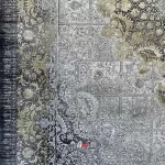 نمای کنج فرش ماشینی جردن کلکسیون تاج کد 1.00006 زمینه طوسی
