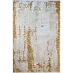 فرش ماشینی کالیستو کد 1.00076 زمینه کرم طلایی