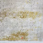 نمای زوم فرش ماشینی الماس کویر کلکسیون ورسای کد 1.00074 زمینه گردویی طلایی