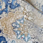 نمای گل فرش ماشینی الماس کویر کلکسیون آنتیک کد 1.00071 زمینه بژ