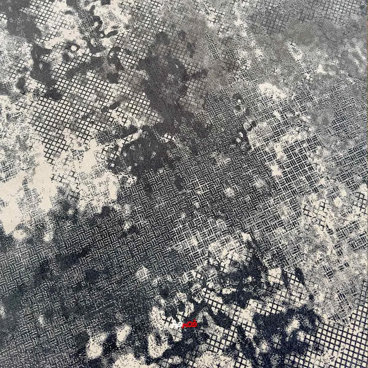 نمای زوم فرش ماشینی بهشتی کلکسیون لیلیان کد 1.00073 زمینه نوک مدادی