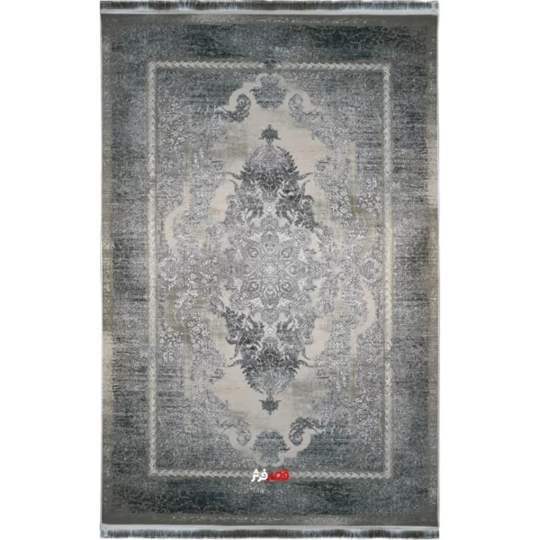 فرش ماشینی آستریا کد 1.00101 زمینه خاکستری