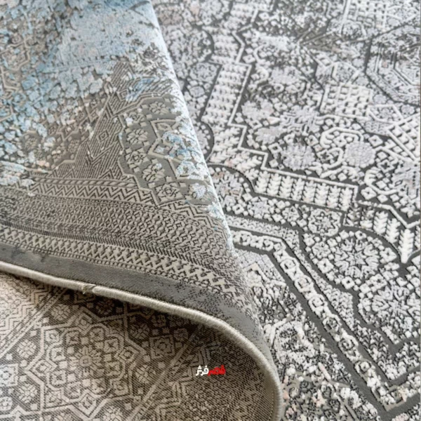 نمای تا شده فرش ماشینی الماس کویر کلکسیون ورسای کد 1.00105 زمینه فیلی