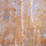 نمای زوم فرش ماشینی کالیستو 1.00111 زمینه طلایی